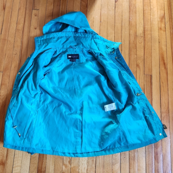 Nygard Black Label turquoise spring rain jacket in xs - Picture 6 of 8